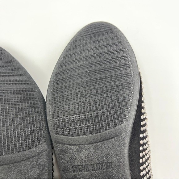 Steve Madden Men\'s CAVIARR Studded‎ Black Slip On Loafers Dress Shoes Size 9 NEW main image 6